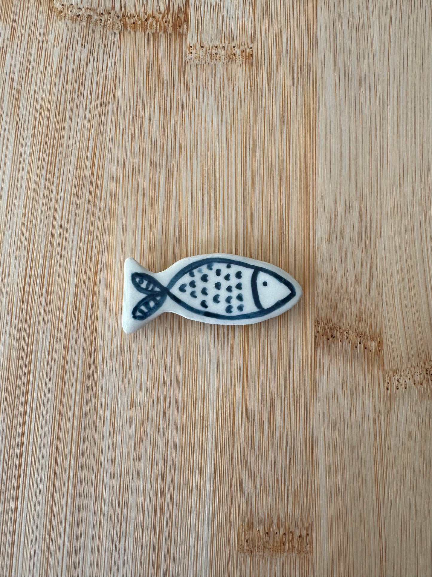 Teal Fishie Fridge Magnet