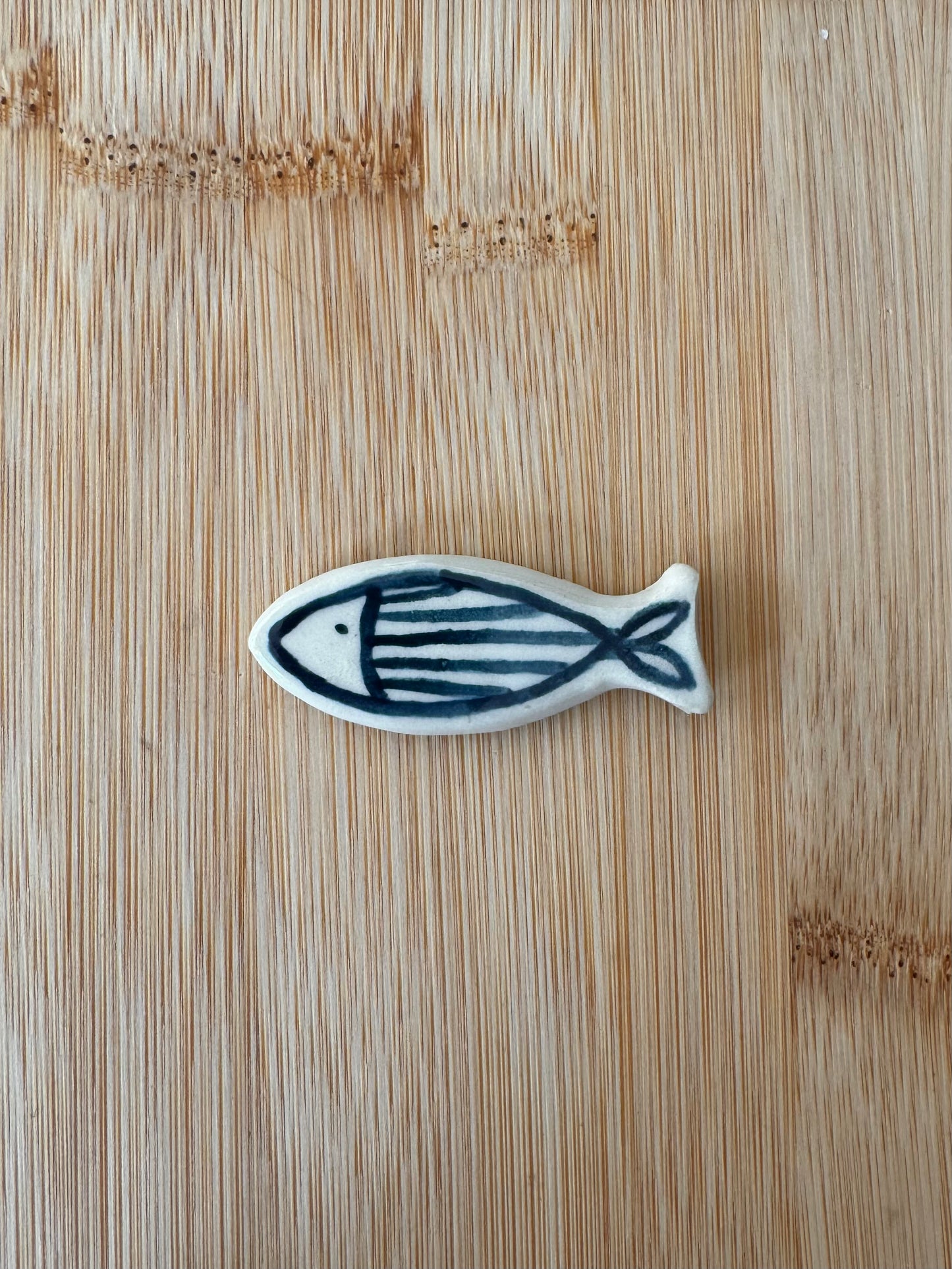 Teal Fishie Fridge Magnet