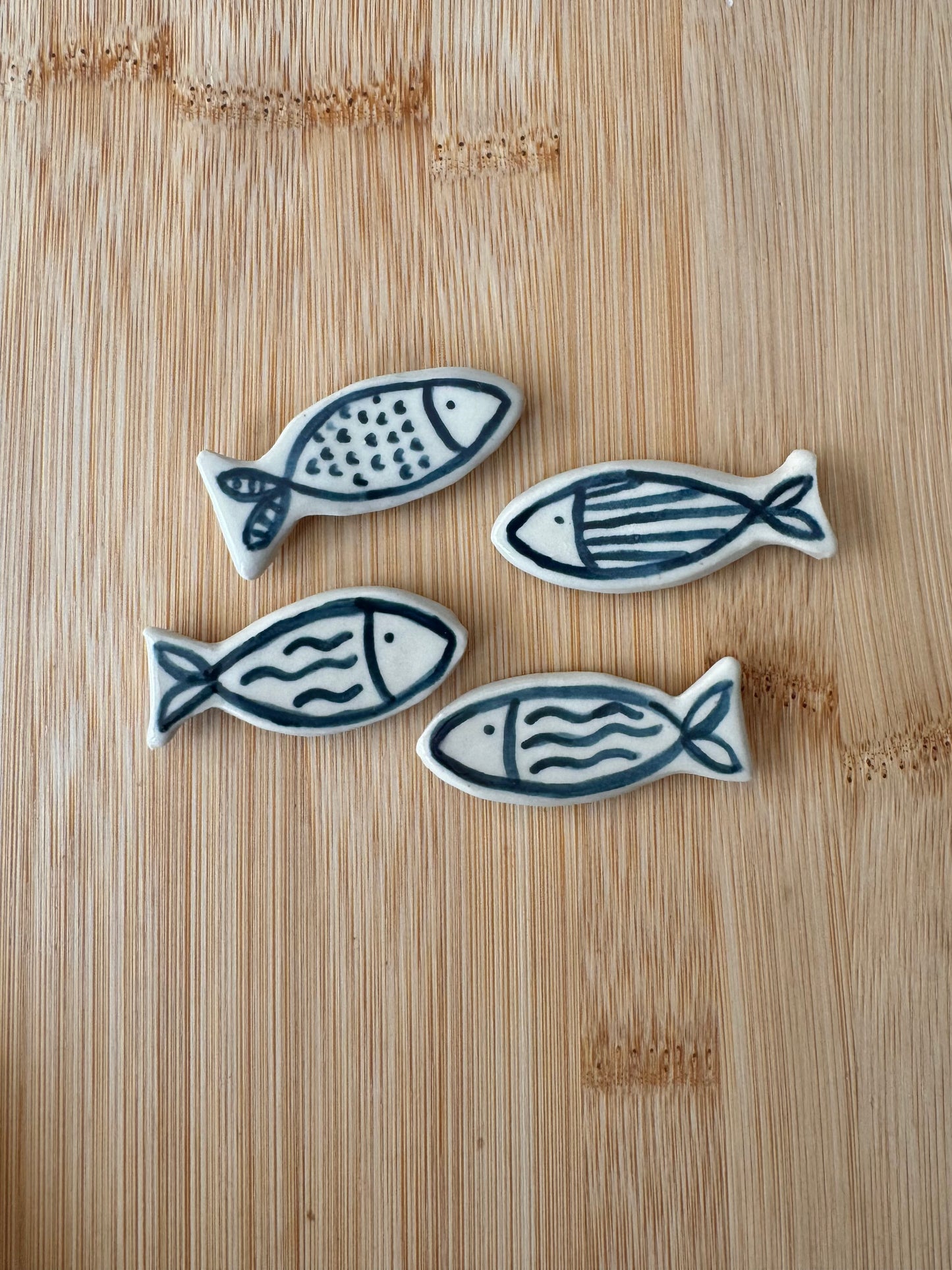 Teal Fishie Fridge Magnet