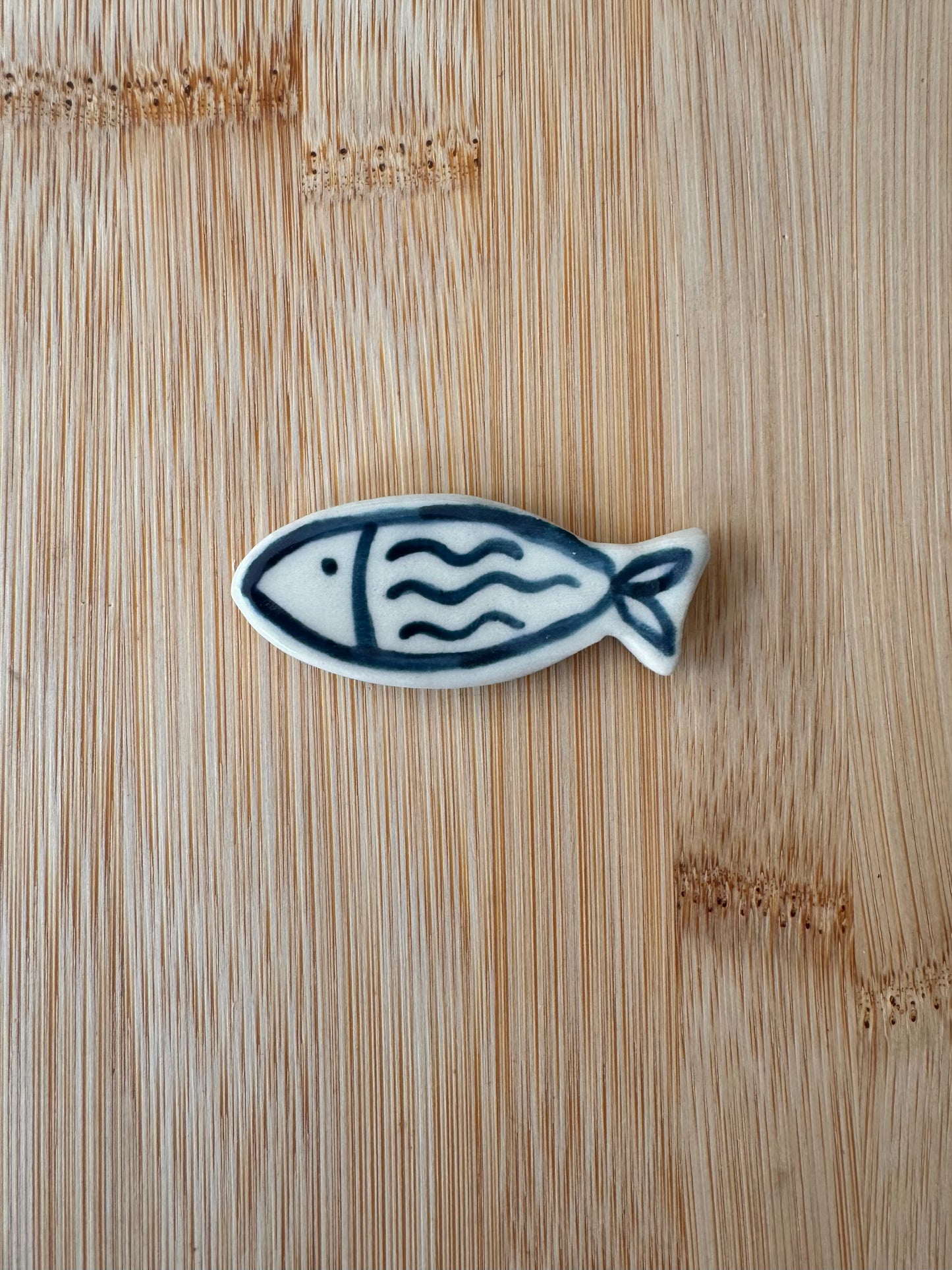 Teal Fishie Fridge Magnet