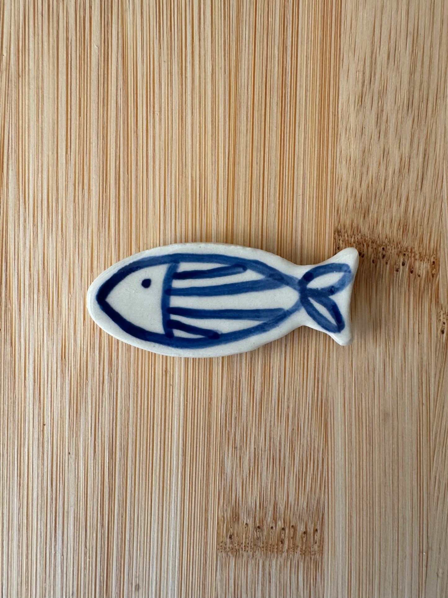 Classic Blue Fishie Fridge Magnet