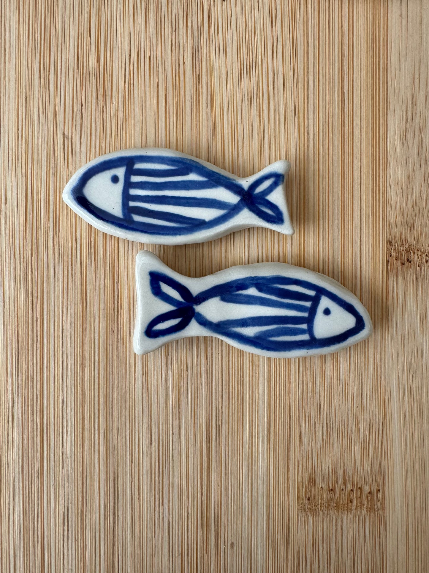 Deep Blue Fishie Fridge Magnet